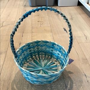 Holiday Home | Blue Woven‎ Basket